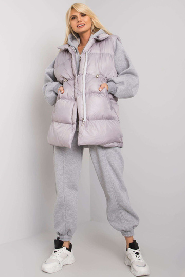 Šedá melanžová třídílná... 2