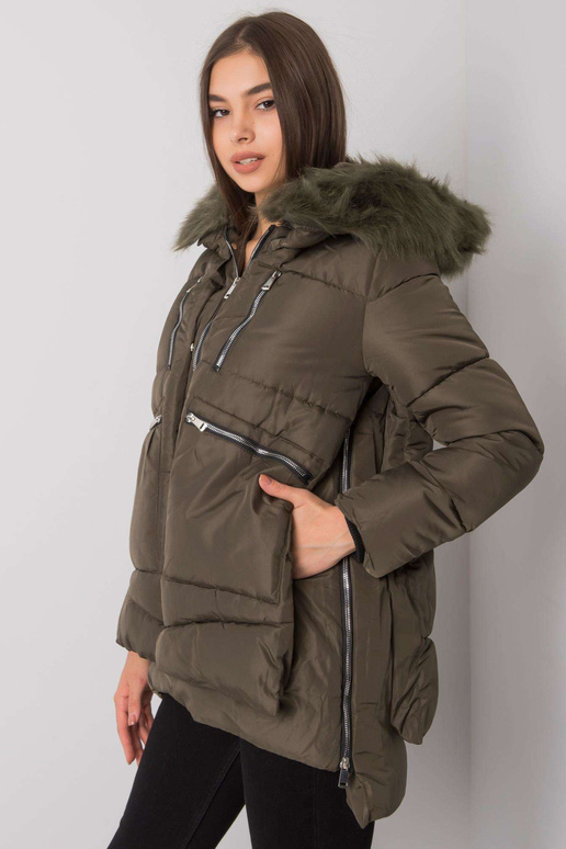 Khaki prošívaná zimní bunda Estherville