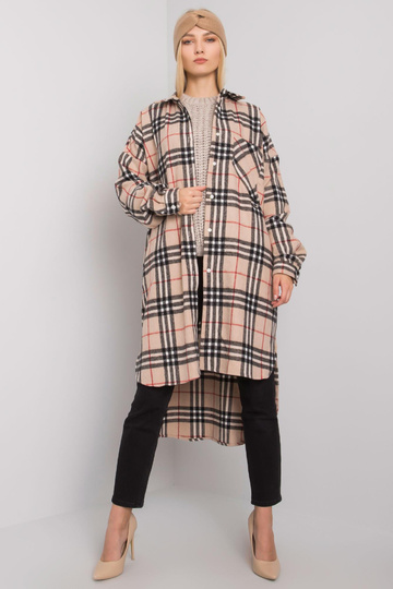 Béžová a černá kostkovaná...