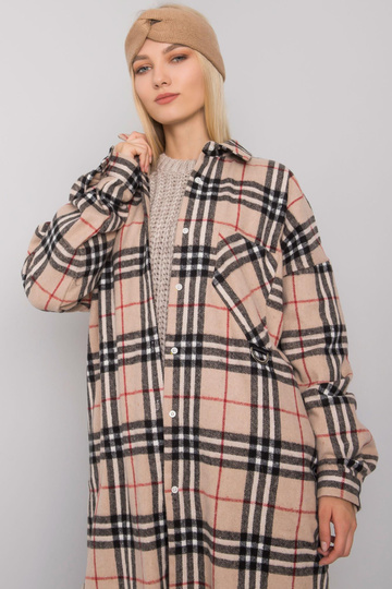 Béžová a černá kostkovaná... 2