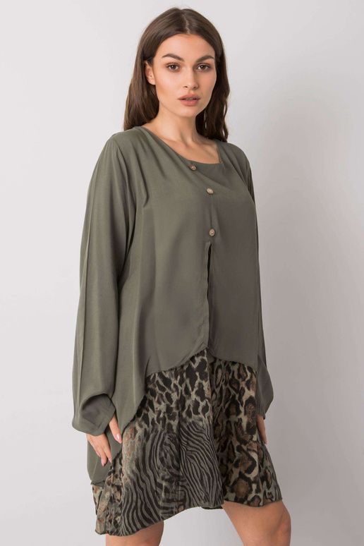 Khaki volné šaty Gracilyn