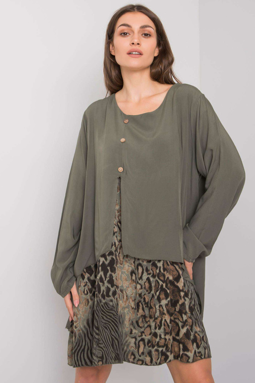 Khaki volné šaty Gracilyn