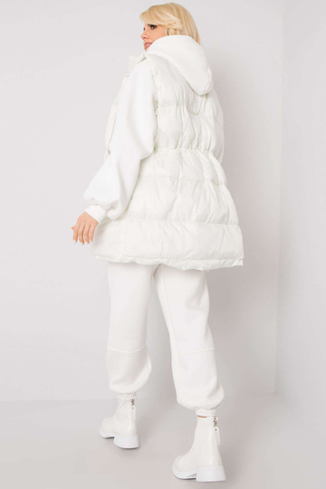 Ecru třídílný set s vestou...