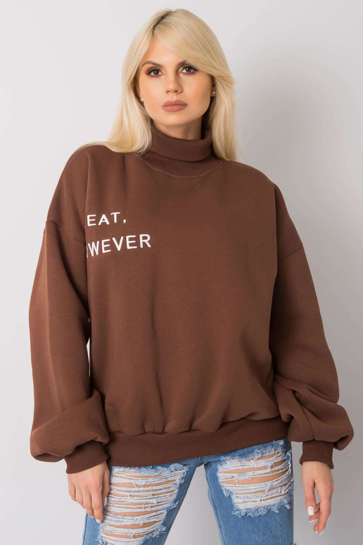 Hnědá oversized mikina Kelly