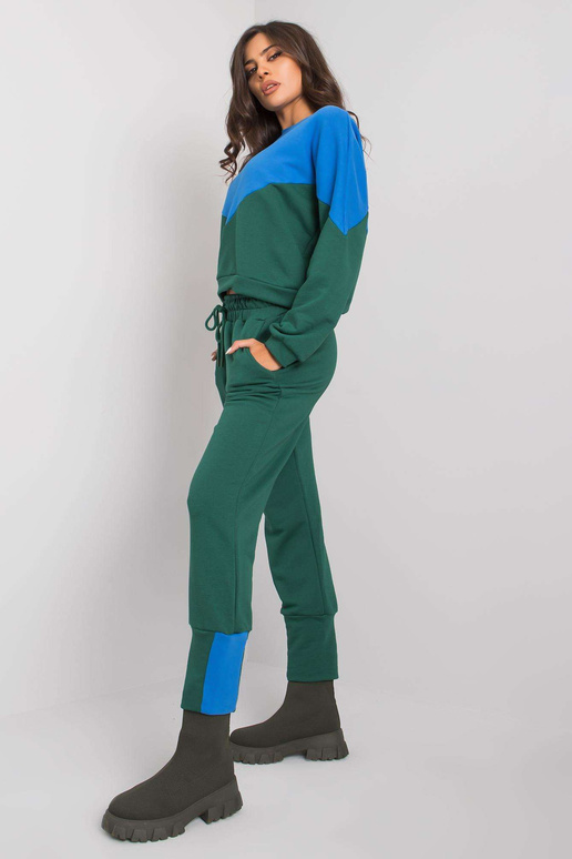 Modro-zelený komplet s mikinou a...