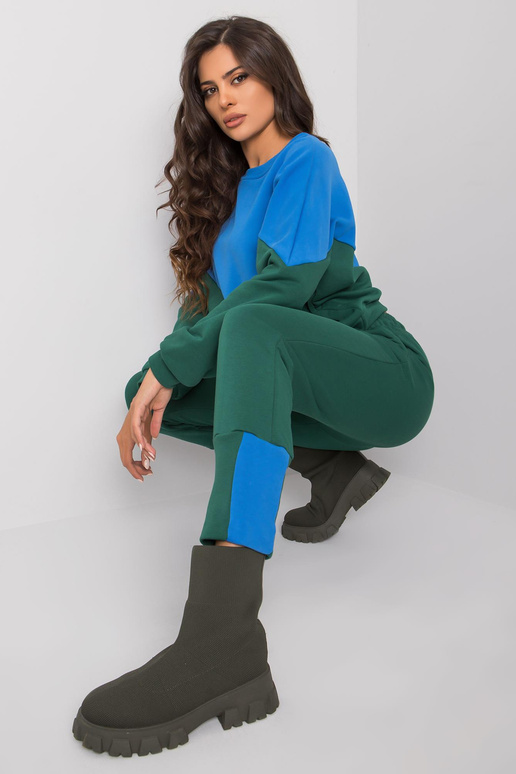 Modro-zelený komplet s mikinou a...