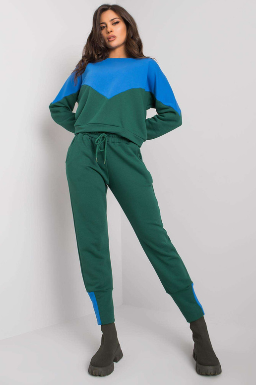 Modro-zelený komplet s mikinou a...