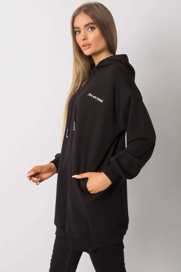 Černá mikina s kapsami Indira 2