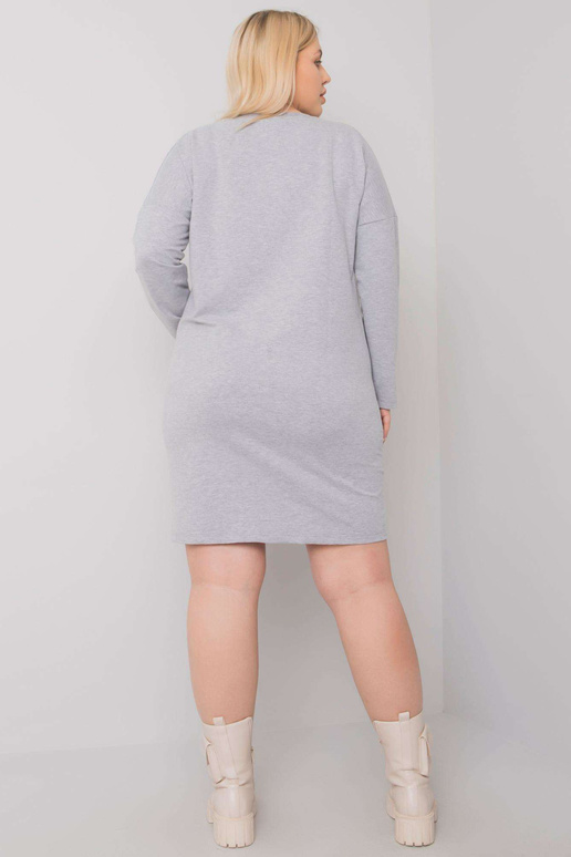 Akira Grey Melange mikina plus velikosti