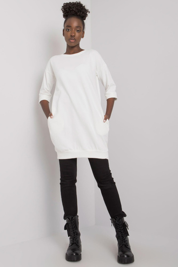 Ecru mikina s kapsami Iveta