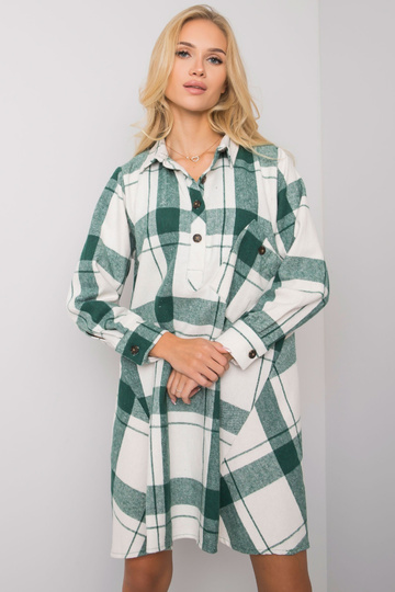 Zelené kostkované šaty Maelia