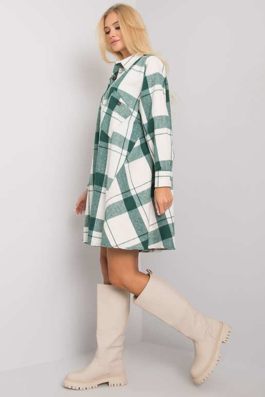 Zelené kostkované šaty Maelia