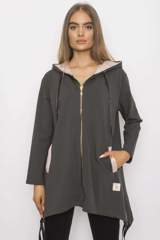 Tmavá khaki mikina Narissa