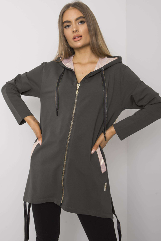 Tmavá khaki mikina Narissa