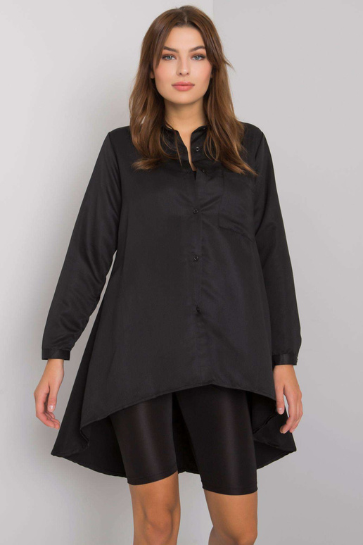 Černá asymetrická košile Brinleigh