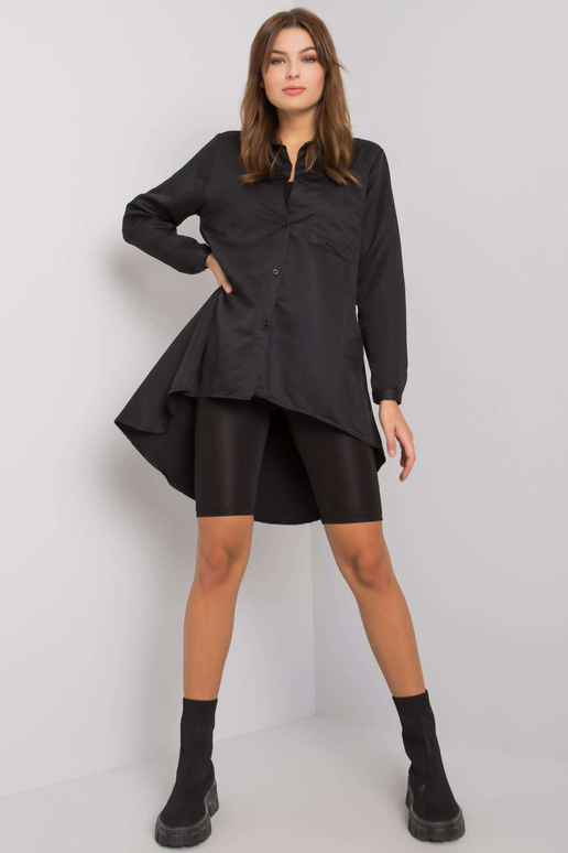 Černá asymetrická košile Brinleigh