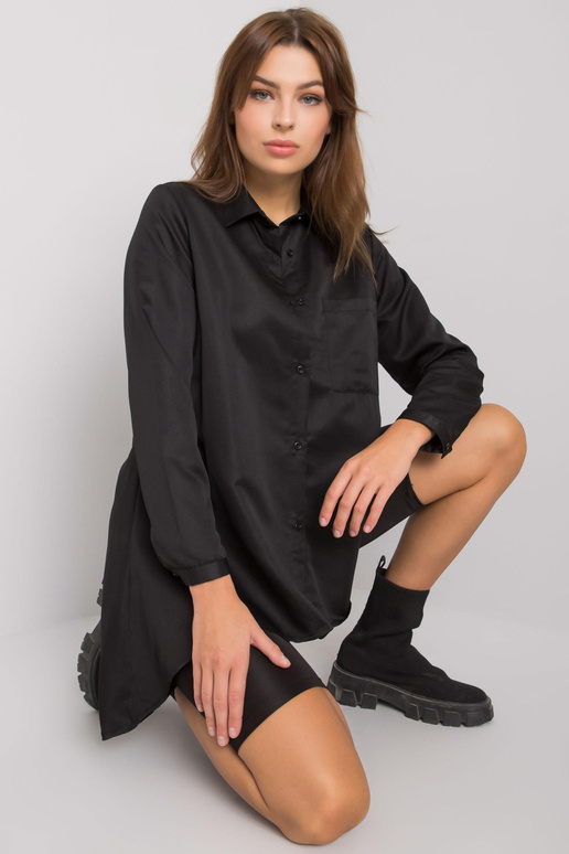 Černá asymetrická košile Brinleigh