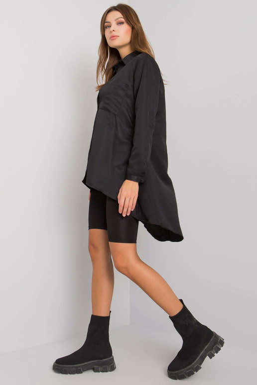 Černá asymetrická košile Brinleigh