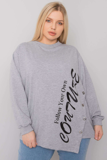 Šedá melanžová halenka...