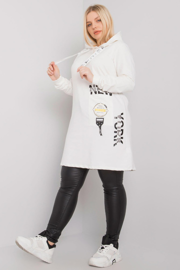 Ecru tunika plus size s...