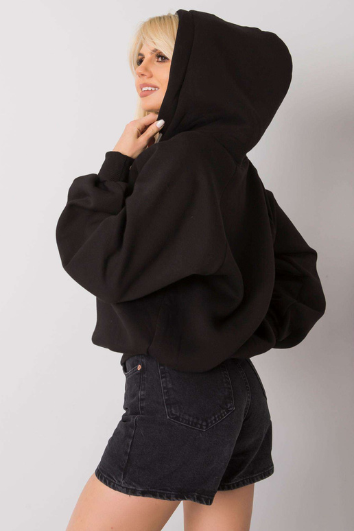 Debby černá vycpaná mikina s kapucí