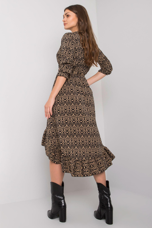 Černé asymetrické šaty Maiana