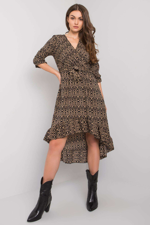 Černé asymetrické šaty Maiana