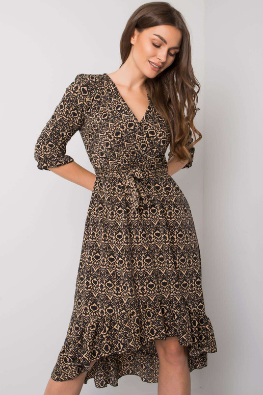 Černé asymetrické šaty Maiana