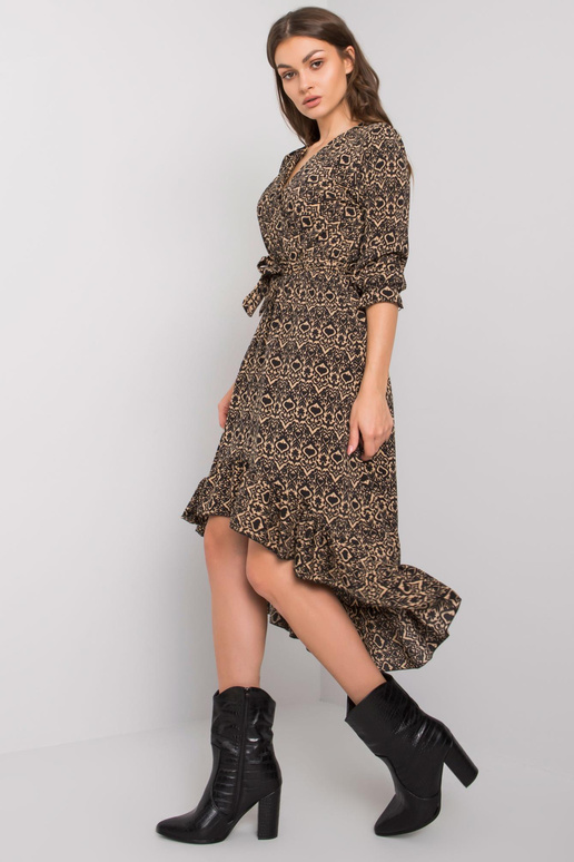 Černé asymetrické šaty Maiana