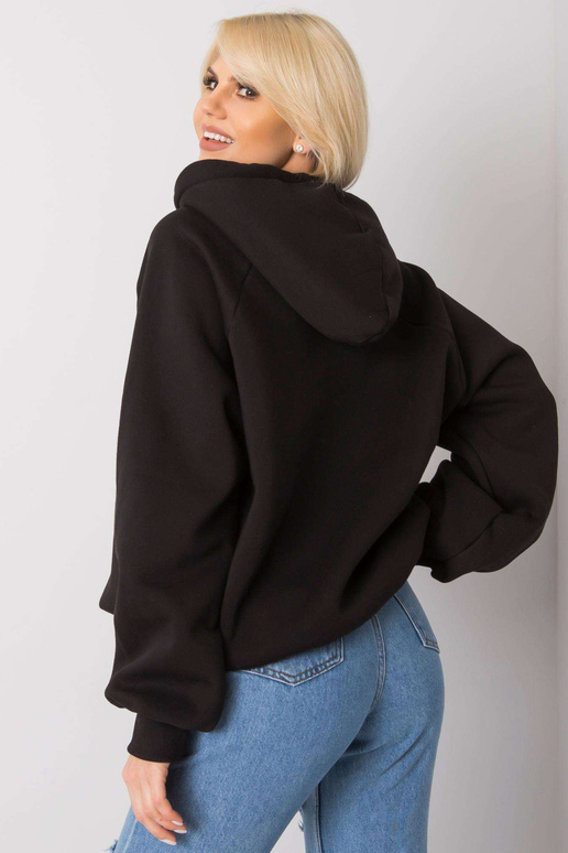 Černá vystužená mikina Dina