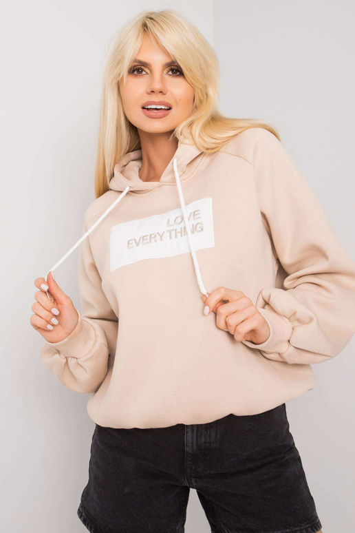 Béžová vycpaná mikina Dina