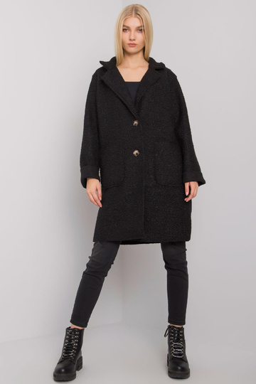 Černý kabát s kapsami Polli... 2