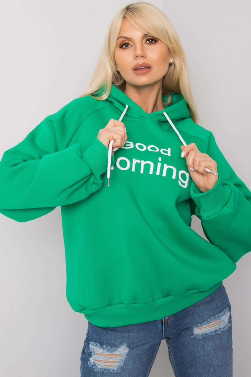Zelená vycpaná oversize mikina Alice