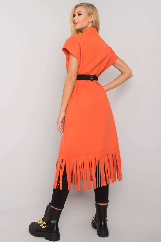 Oranžový přehoz Forla s třásněmi Oranžový přehoz Forla s třásněmi