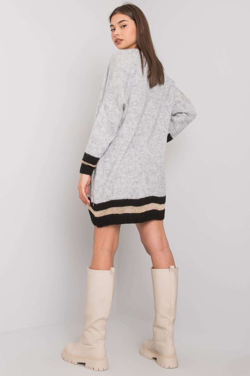 Šedý pletený svetr Lucca OCH BELLA