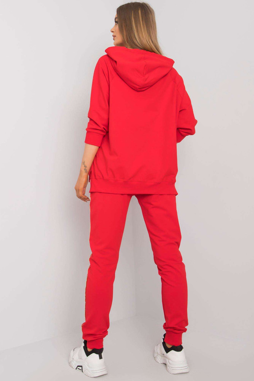 Červená dvoudílná souprava s potiskem...