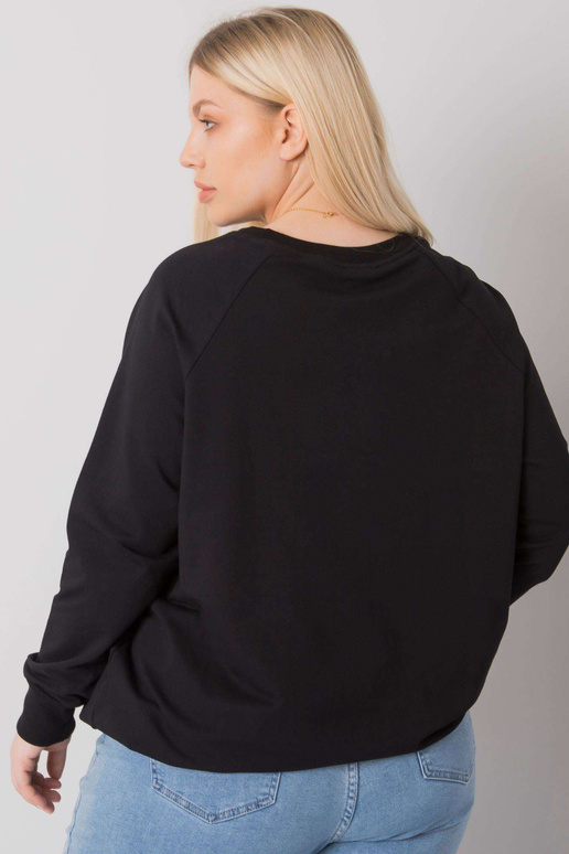 Černá mikina plus size s Marlow