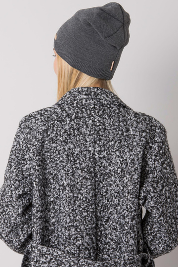 Tmavě šedá čepice RUE PARIS