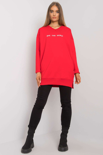 Červená tunika s nápisem...