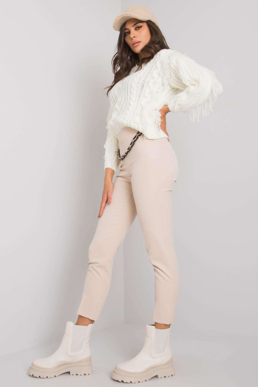 Béžové látkové kalhoty Beaverton