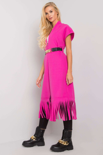 Růžový přehoz s třásněmi Forla 2