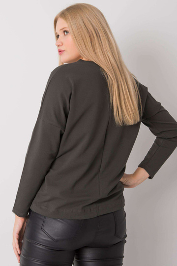 Tmavá khaki halenka plus...