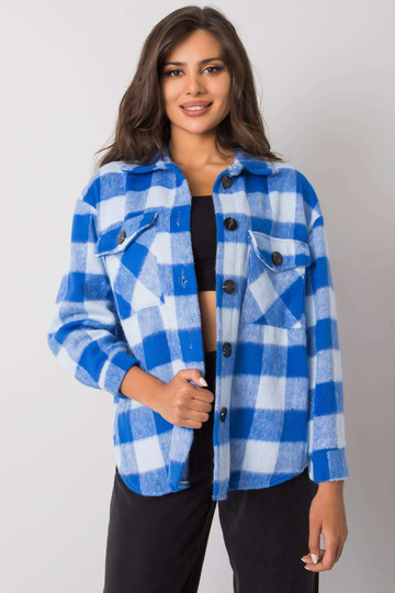 Modrá kostkovaná košile Melana 2