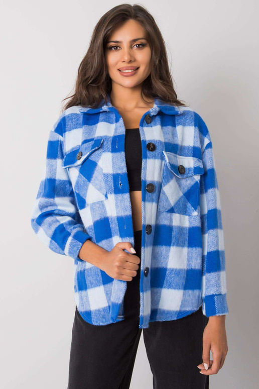 Modrá kostkovaná košile Melana