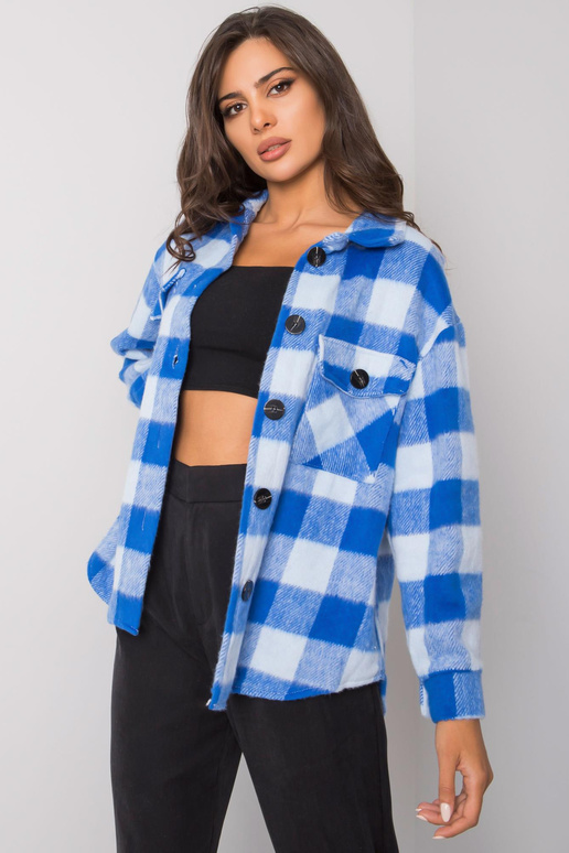 Modrá kostkovaná košile Melana