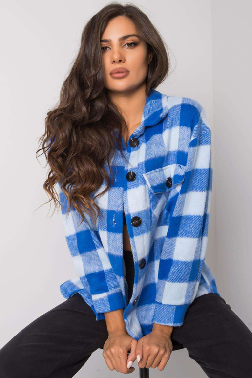 Modrá kostkovaná košile Melana