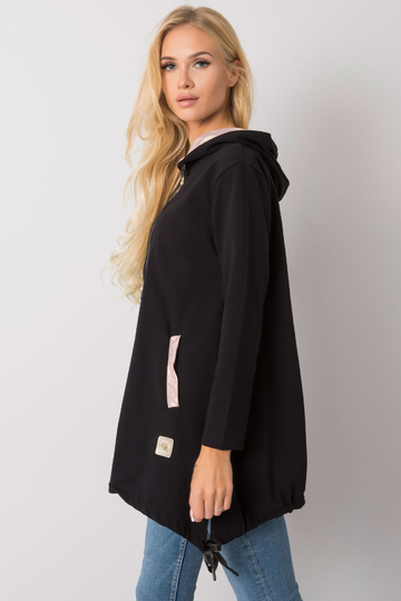 Černá mikina na zip Narissa