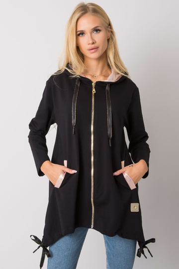 Černá mikina na zip Narissa 2