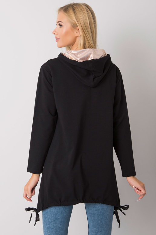 Černá mikina na zip Narissa