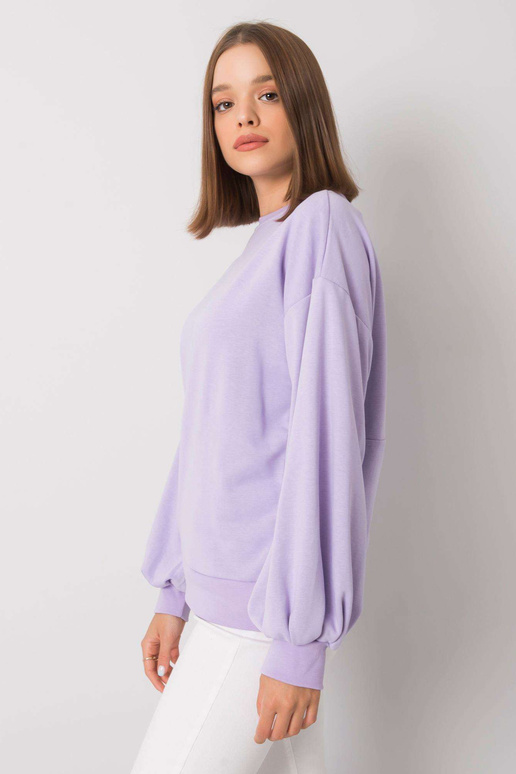 Natalee fialová mikina s výstřihem na...